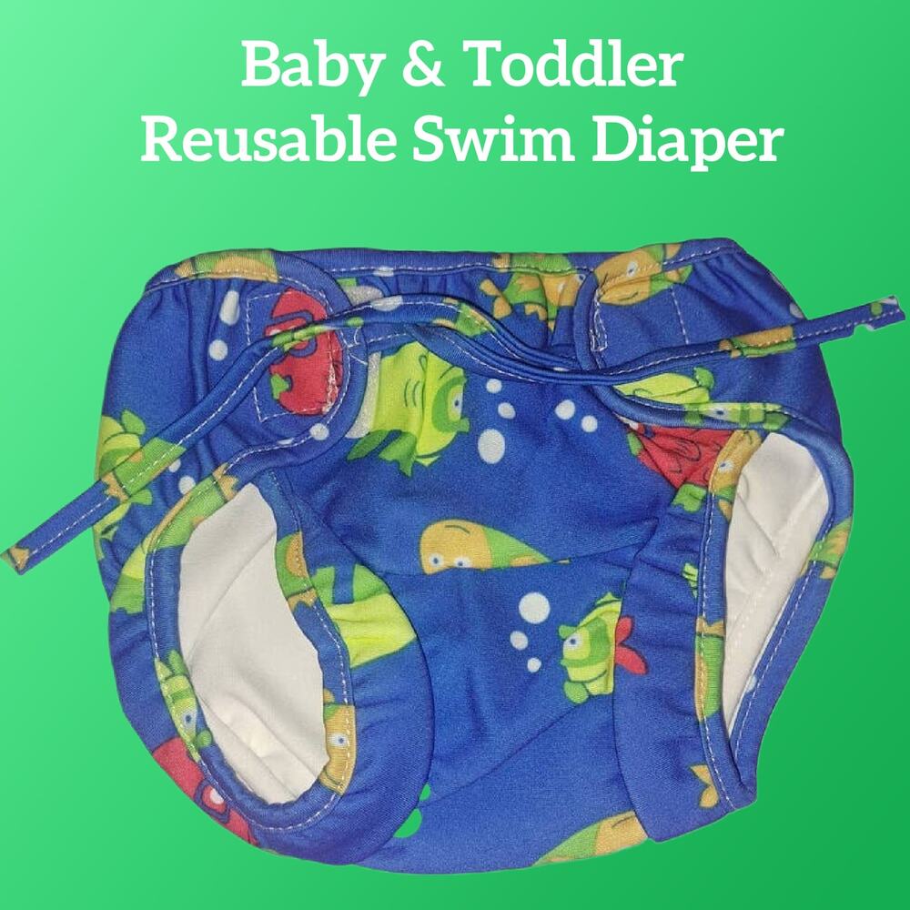 Baby Toddler Reusable Adjustable Leakproof Swim Diaper 10 to 30 Pounds